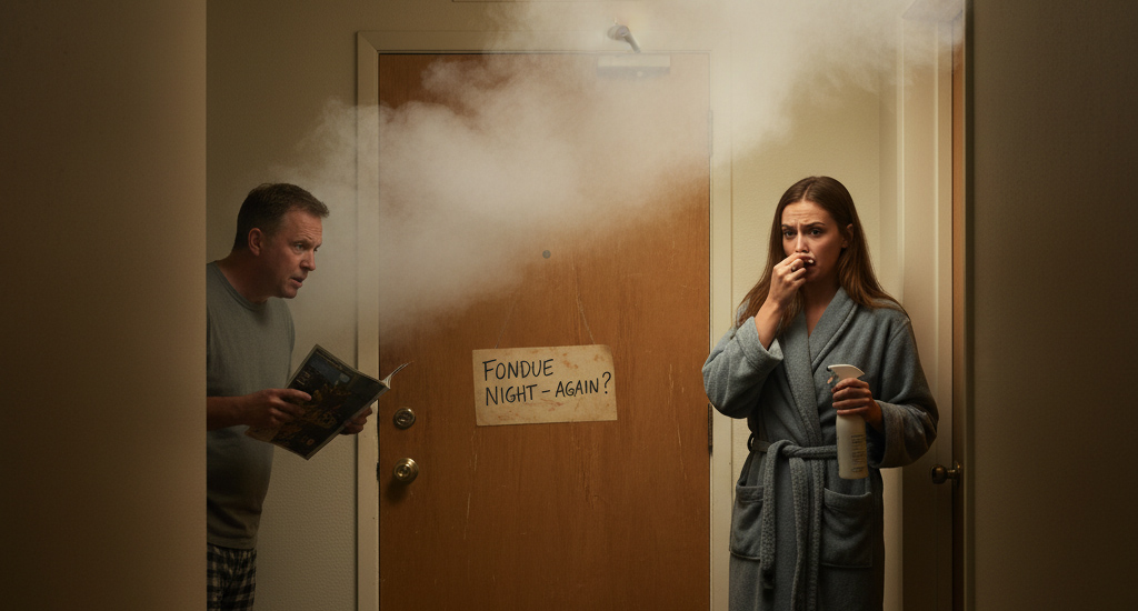 Sąsiad gotuje fondue prawie codziennie, przez co cały piętro pachnie. Co mogę zrobić?