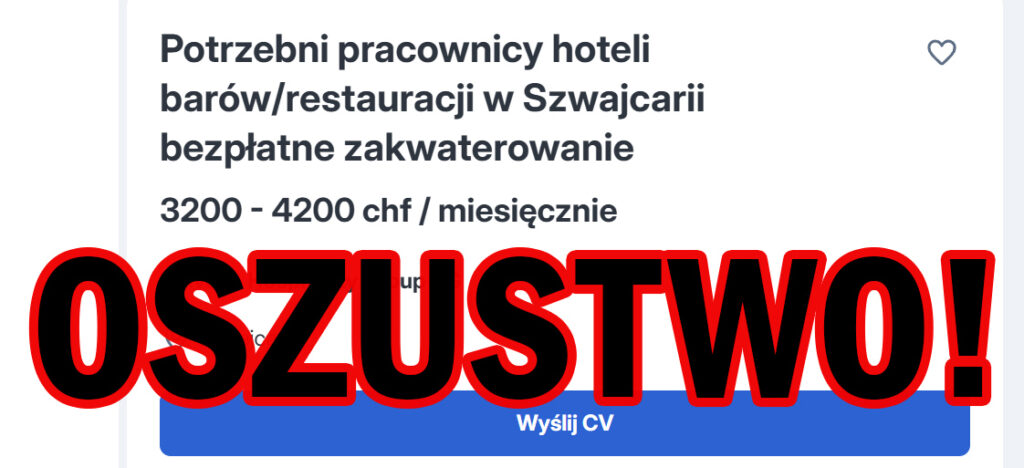 Oszustwa w Szwajcarii. Na co uważać?